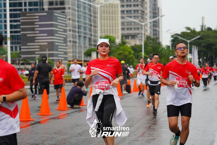 Race photo from Smartfren Run 2024