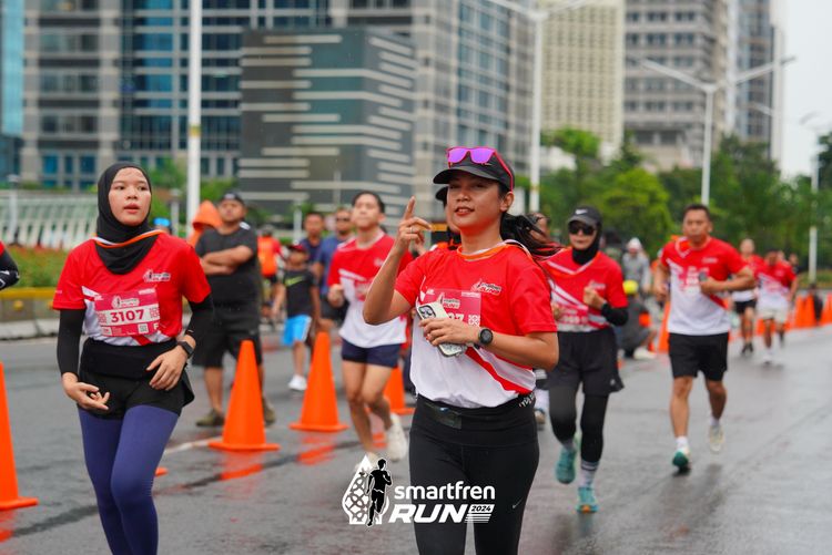 Race photo from Smartfren Run 2024