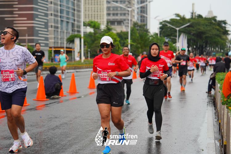 Race photo from Smartfren Run 2024