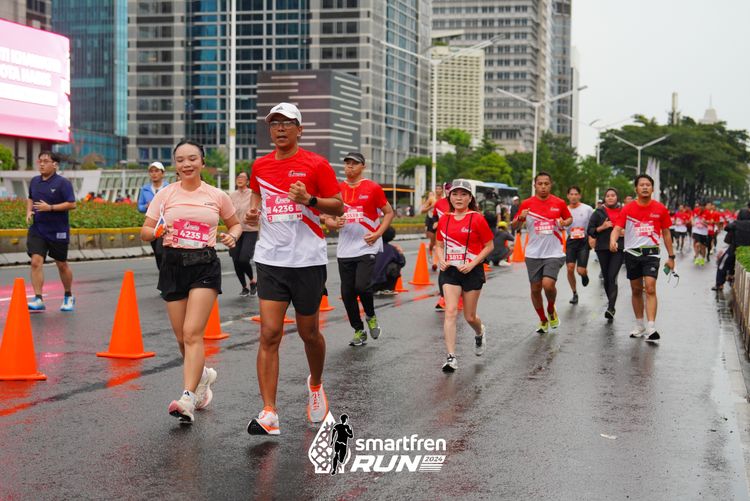 Race photo from Smartfren Run 2024