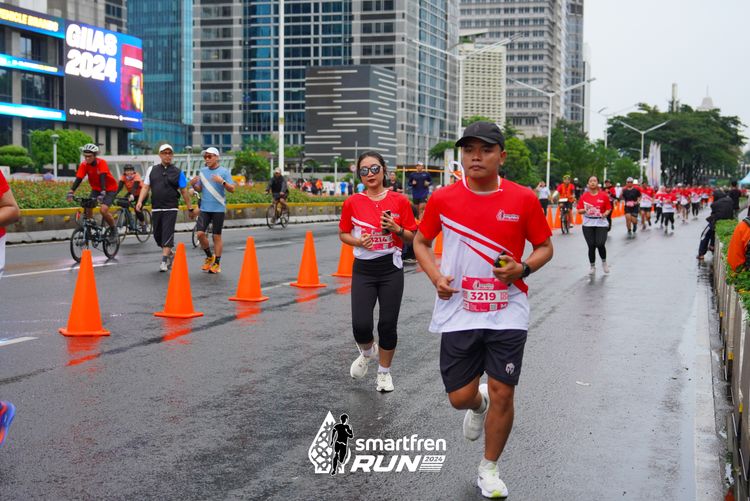 Race photo from Smartfren Run 2024