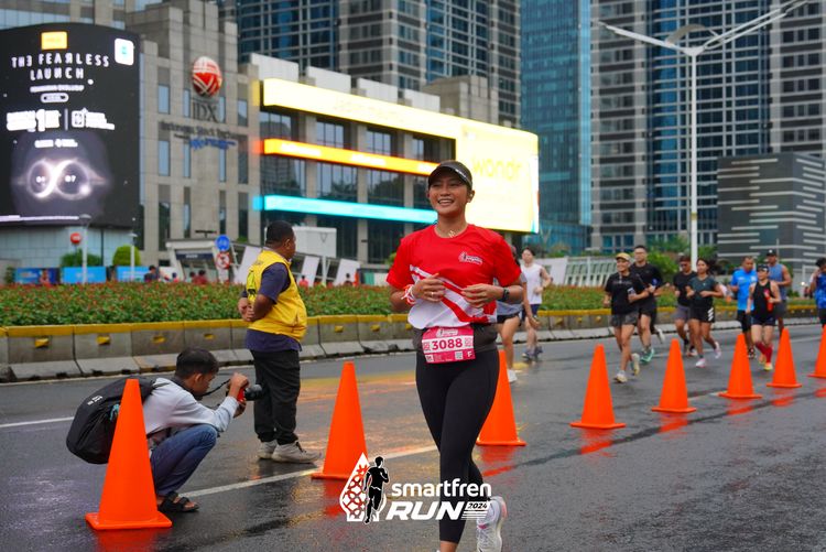Race photo from Smartfren Run 2024