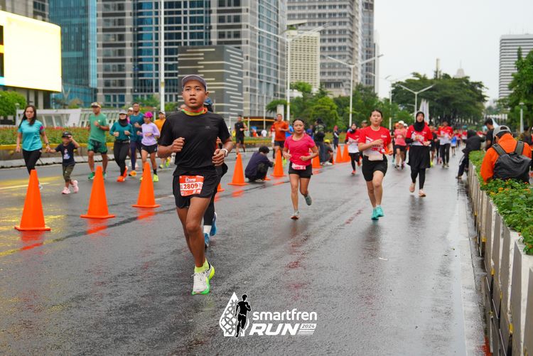 Race photo from Smartfren Run 2024