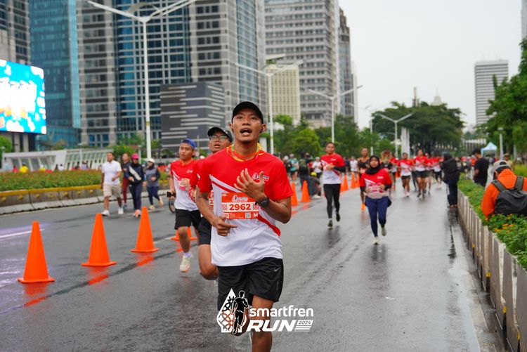 Race photo from Smartfren Run 2024