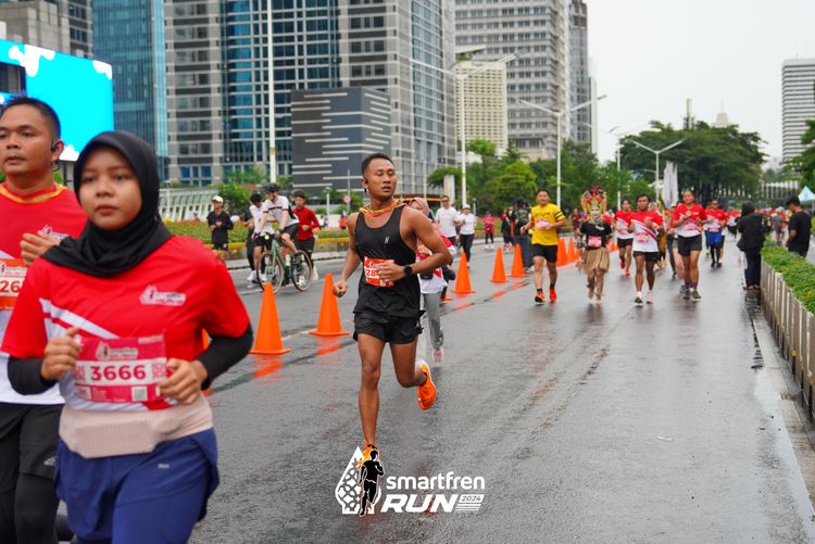 Race photo from Smartfren Run 2024