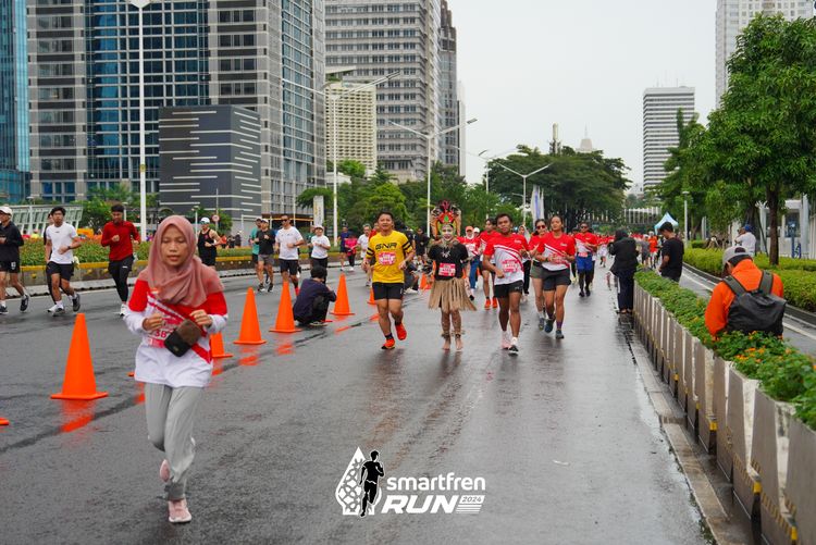 Race photo from Smartfren Run 2024