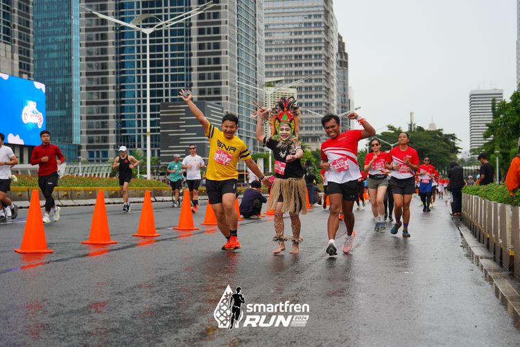 Race photo from Smartfren Run 2024