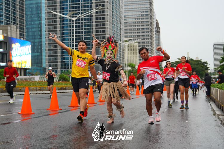 Race photo from Smartfren Run 2024