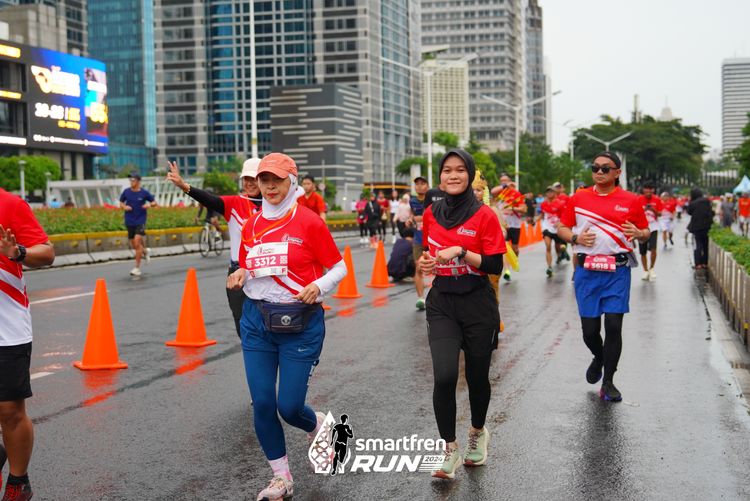 Race photo from Smartfren Run 2024