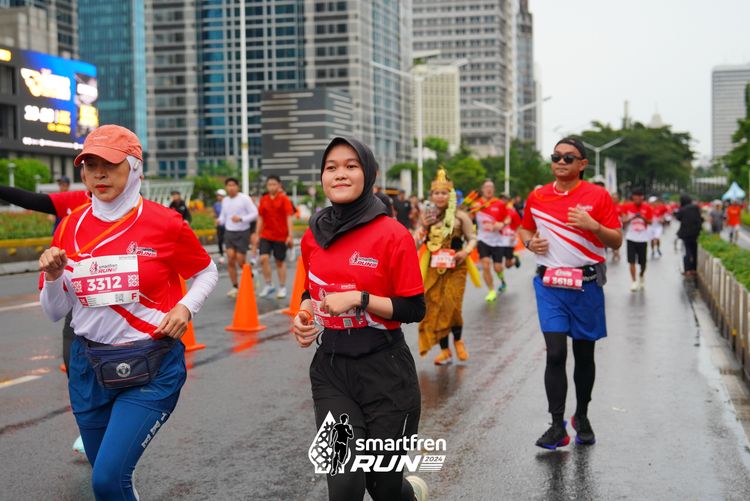 Race photo from Smartfren Run 2024