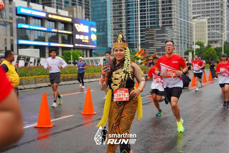 Race photo from Smartfren Run 2024
