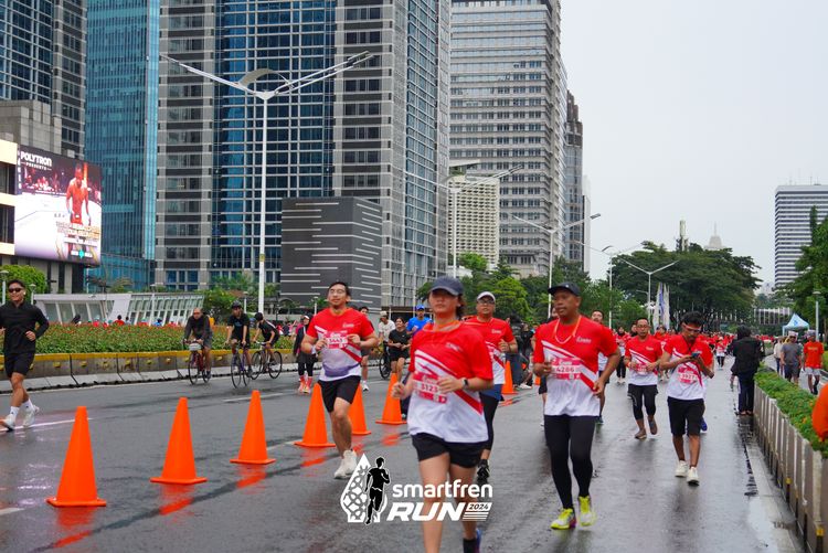 Race photo from Smartfren Run 2024