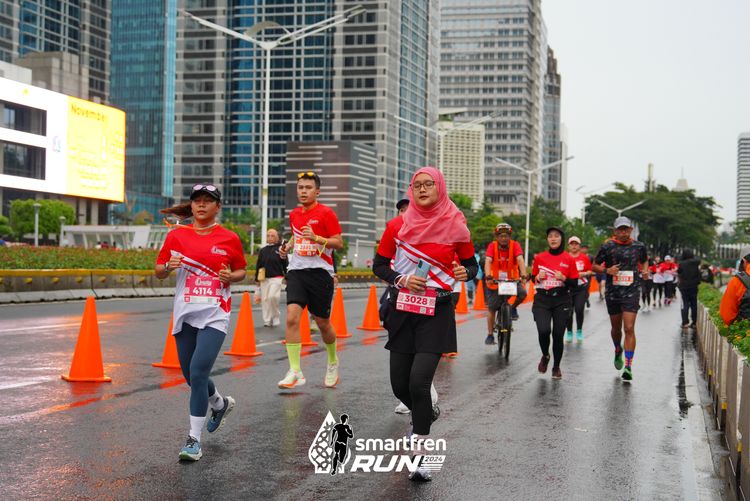 Race photo from Smartfren Run 2024