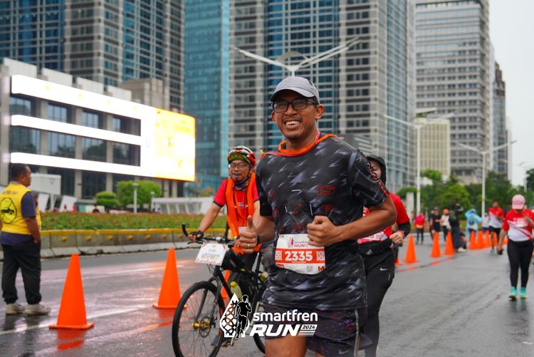 Race photo from Smartfren Run 2024
