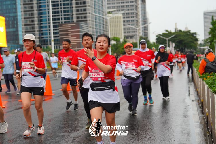 Race photo from Smartfren Run 2024
