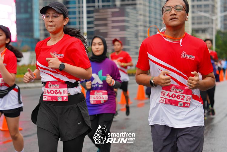 Race photo from Smartfren Run 2024