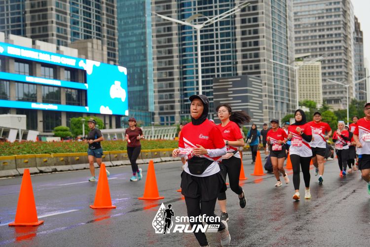 Race photo from Smartfren Run 2024