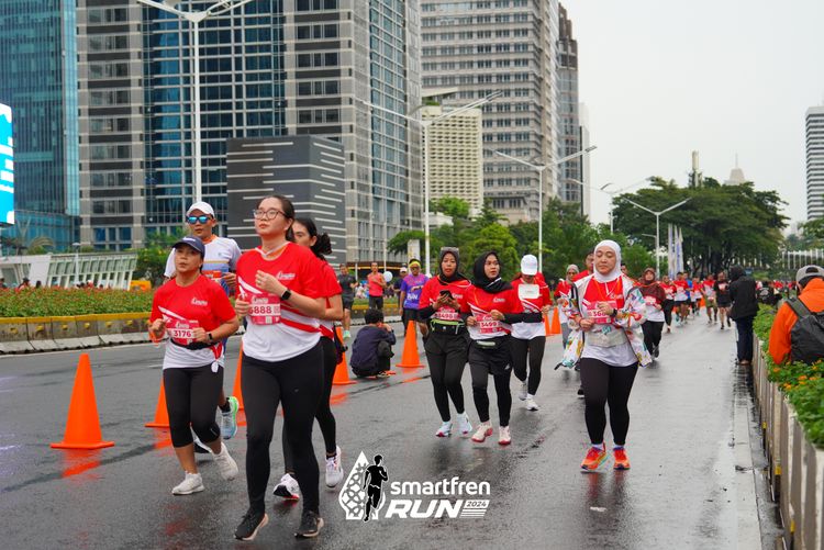 Race photo from Smartfren Run 2024