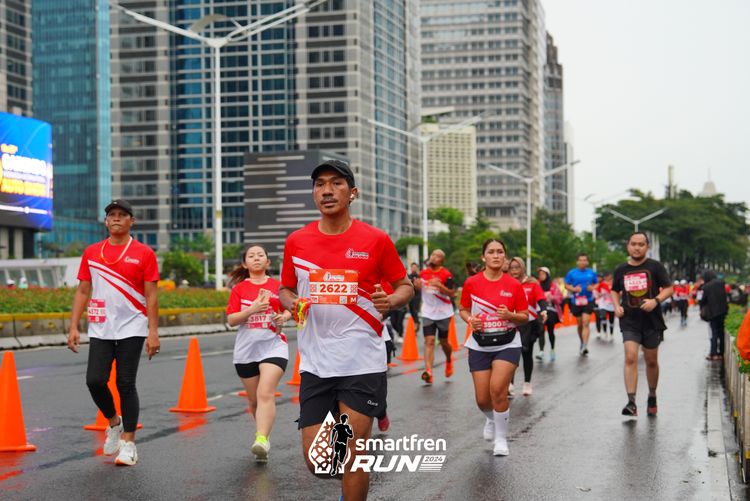 Race photo from Smartfren Run 2024