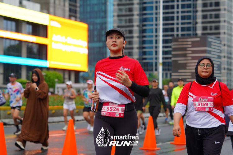 Race photo from Smartfren Run 2024
