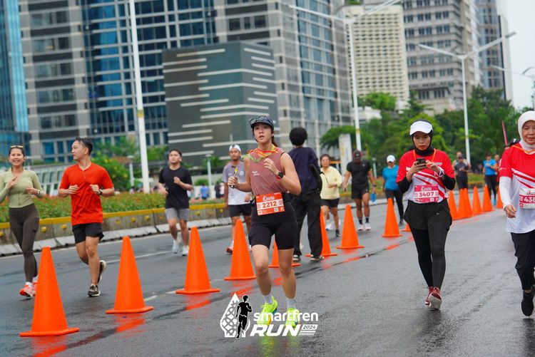 Race photo from Smartfren Run 2024