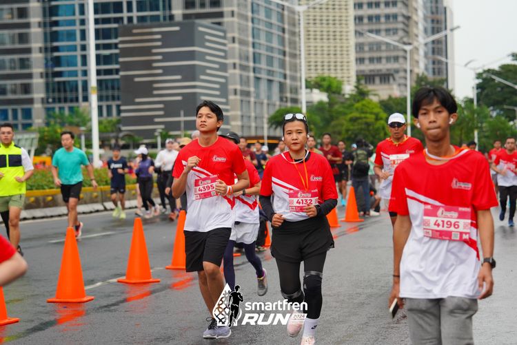 Race photo from Smartfren Run 2024
