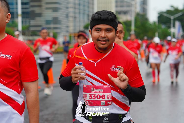 Race photo from Smartfren Run 2024
