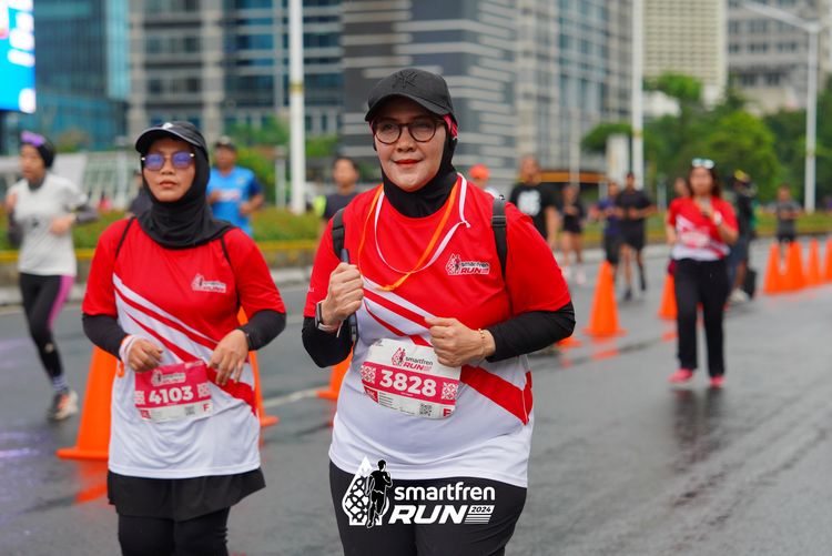 Race photo from Smartfren Run 2024