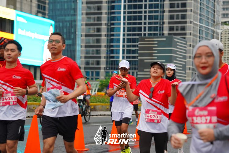 Race photo from Smartfren Run 2024