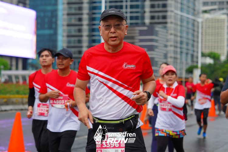 Race photo from Smartfren Run 2024