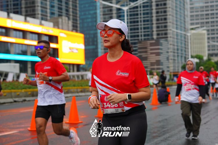 Race photo from Smartfren Run 2024