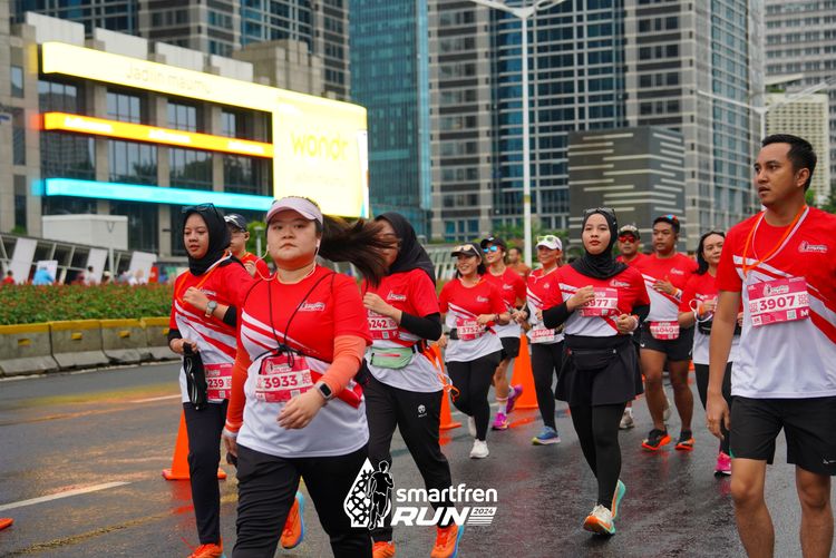 Race photo from Smartfren Run 2024