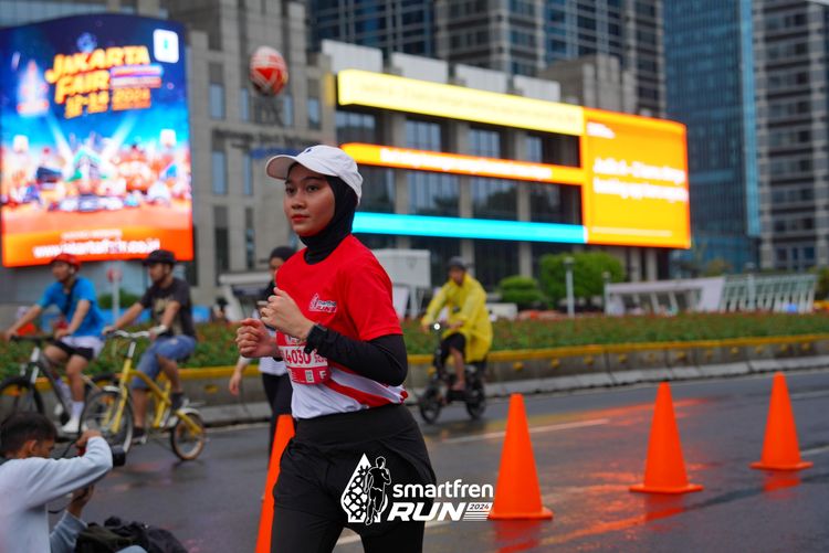 Race photo from Smartfren Run 2024