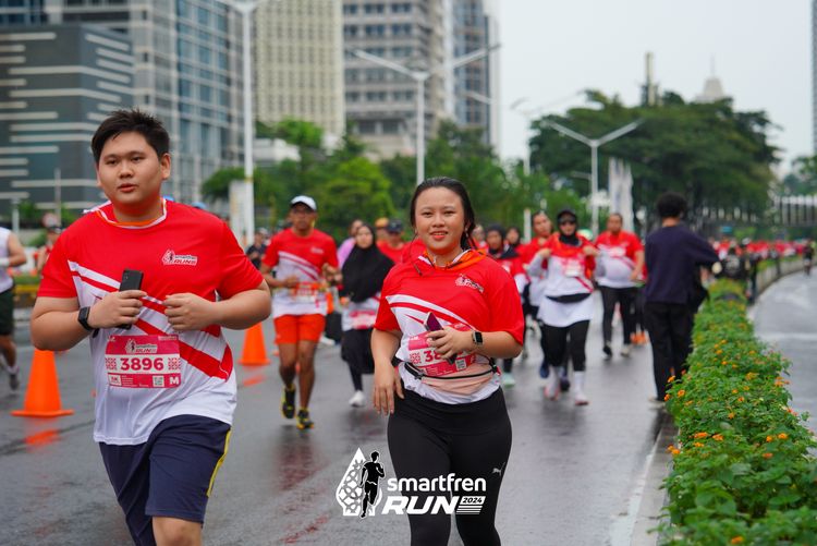 Race photo from Smartfren Run 2024