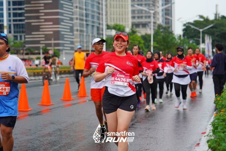 Race photo from Smartfren Run 2024