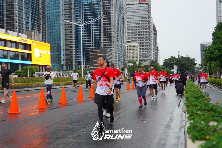 Race photo from Smartfren Run 2024