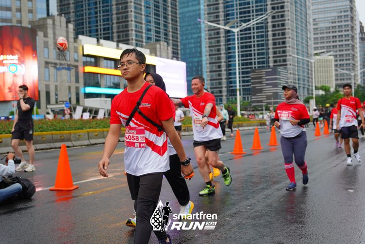 Race photo from Smartfren Run 2024