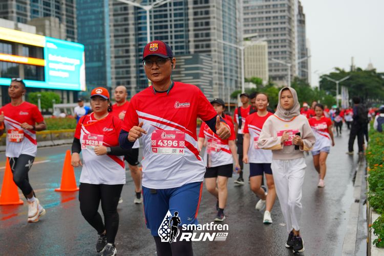 Race photo from Smartfren Run 2024