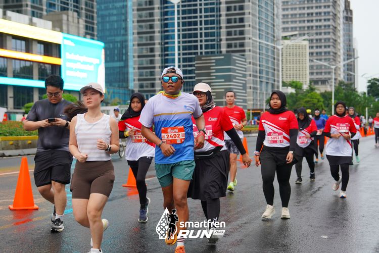 Race photo from Smartfren Run 2024