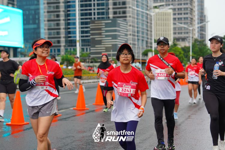 Race photo from Smartfren Run 2024
