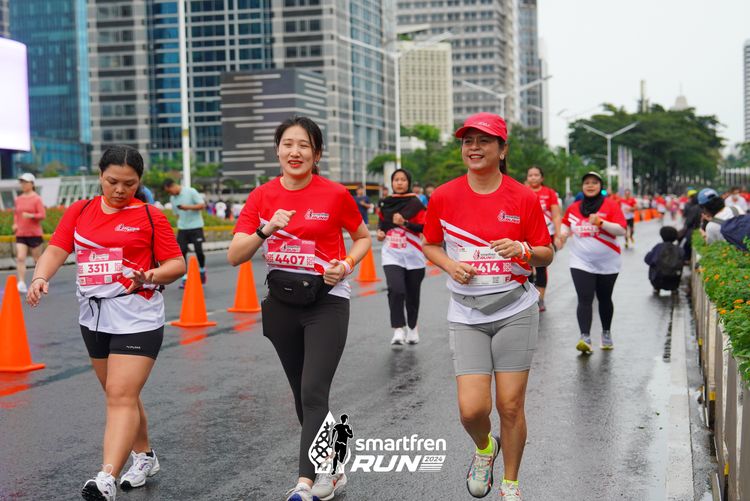 Race photo from Smartfren Run 2024