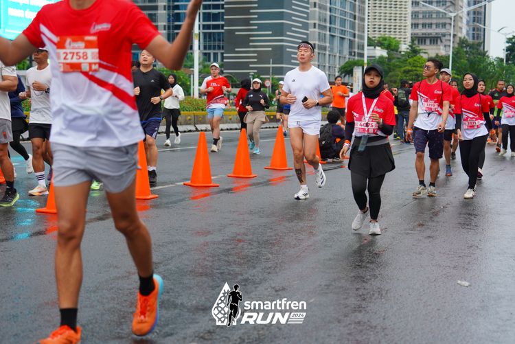 Race photo from Smartfren Run 2024