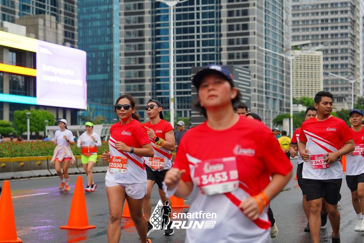 Race photo from Smartfren Run 2024