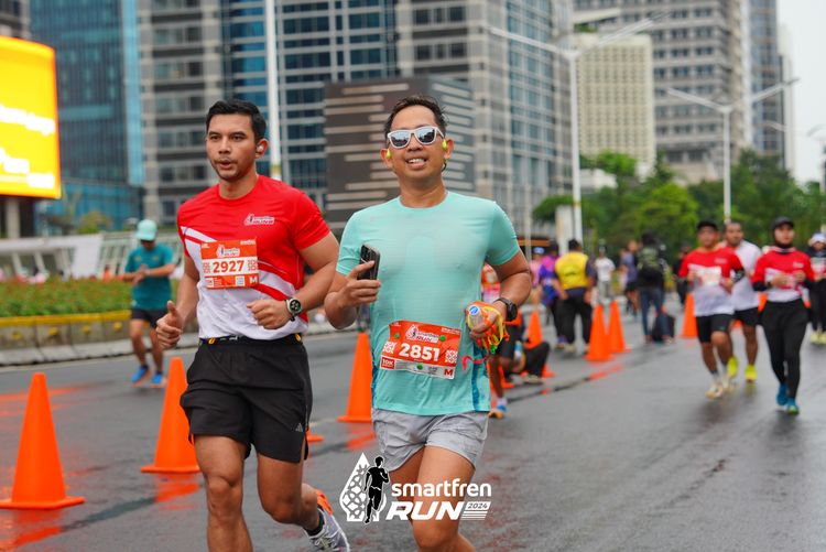 Race photo from Smartfren Run 2024