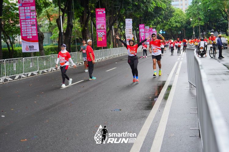 Race photo from Smartfren Run 2024