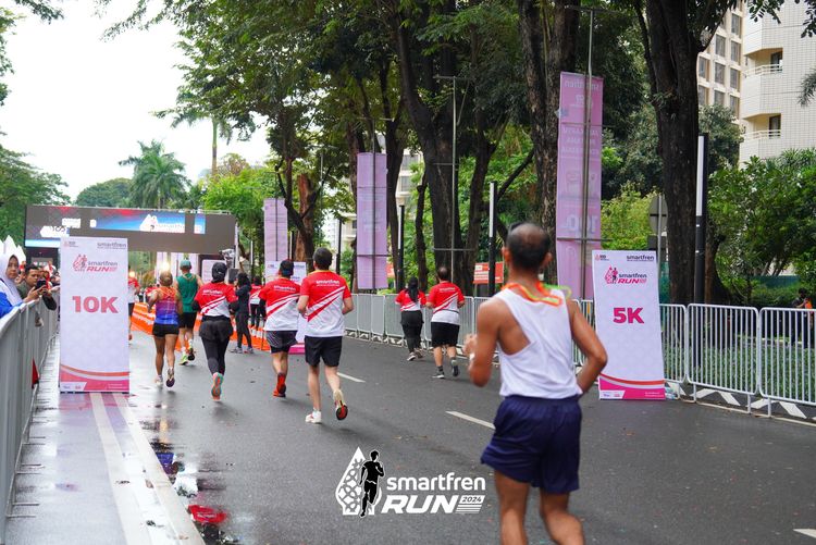 Race photo from Smartfren Run 2024