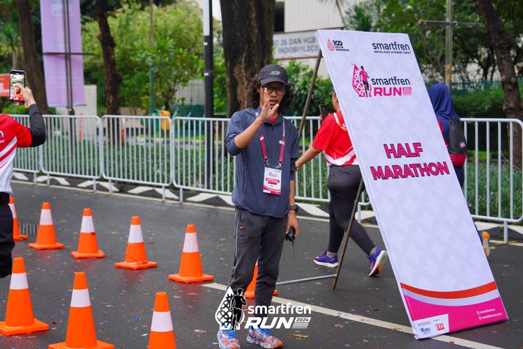 Race photo from Smartfren Run 2024