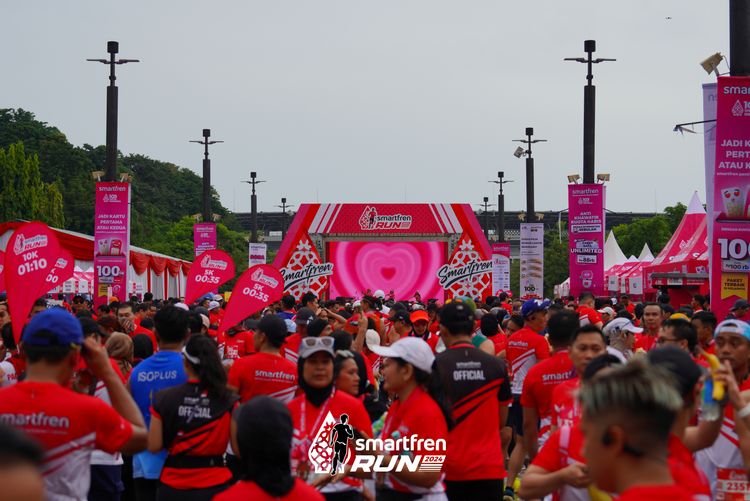 Race photo from Smartfren Run 2024