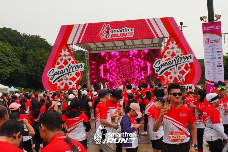 Race photo from Smartfren Run 2024