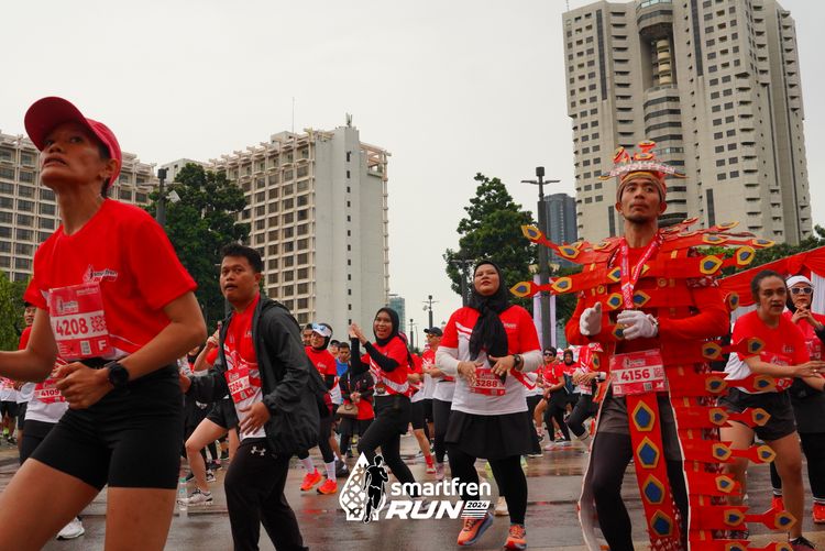 Race photo from Smartfren Run 2024